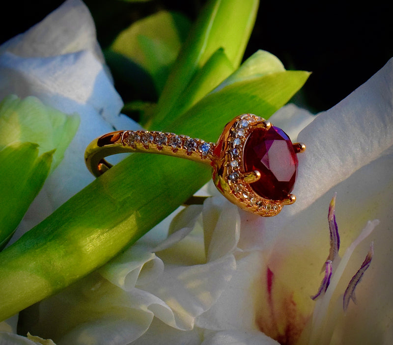 Sunburst Gem Ring