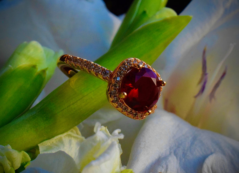 Sunburst Gem Ring