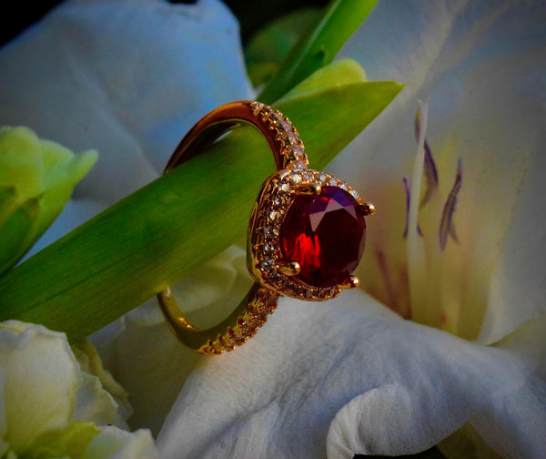 Sunburst Gem Ring